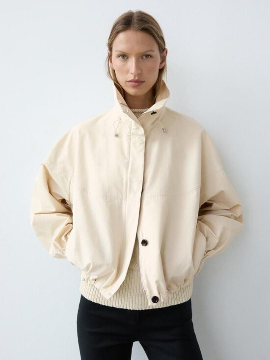 Massimo Dutti Jackets & Blazers - MASSIMO DUTTI HIGH NECK BOMBER PUFF JACKET